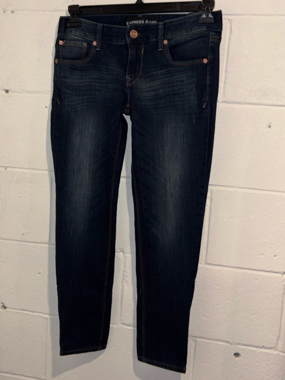 Express Jeans Skinny Stella Low Rise Ankle denim Leggings 4 Reg